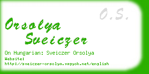 orsolya sveiczer business card